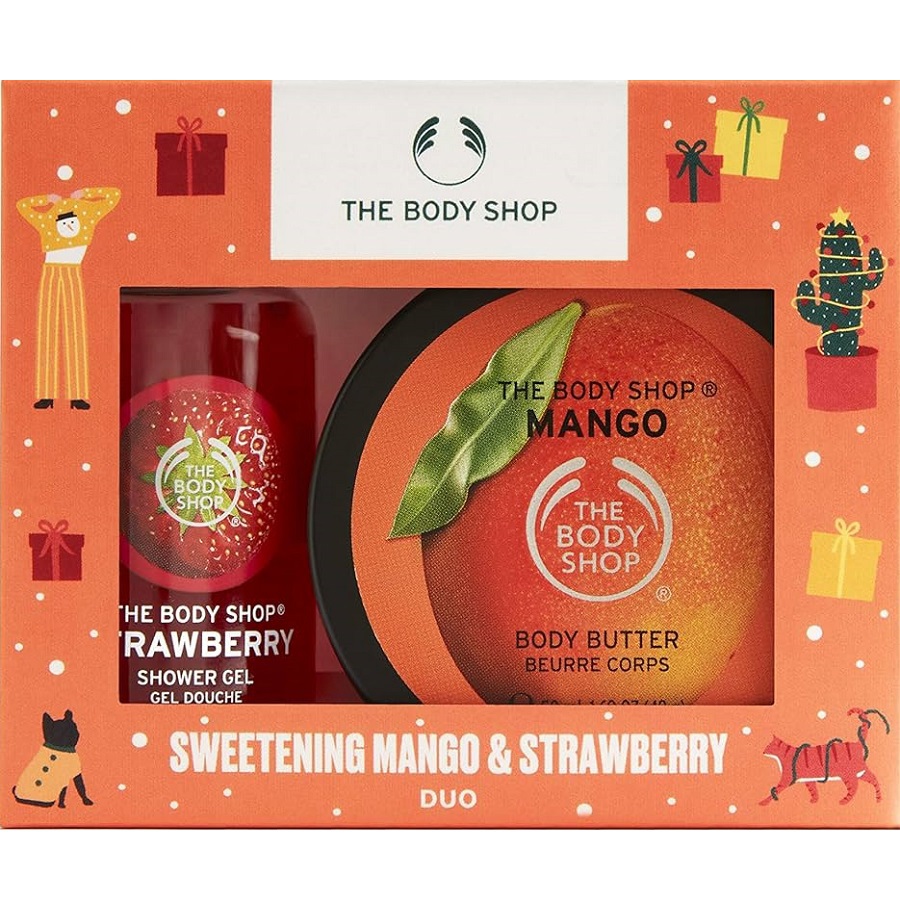 مجموعة الهدايا الثنائية بالمانجو والفراولة