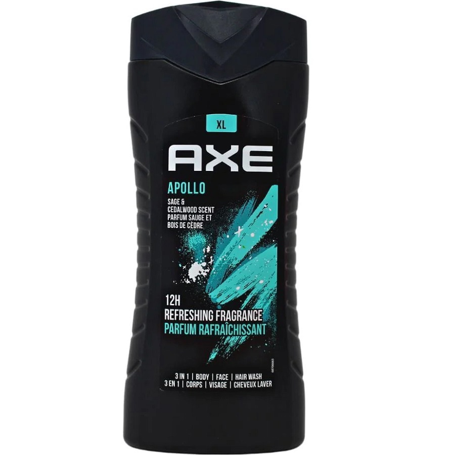 غسول الشعر والجسم 3 في 1 أبولو 400 مل