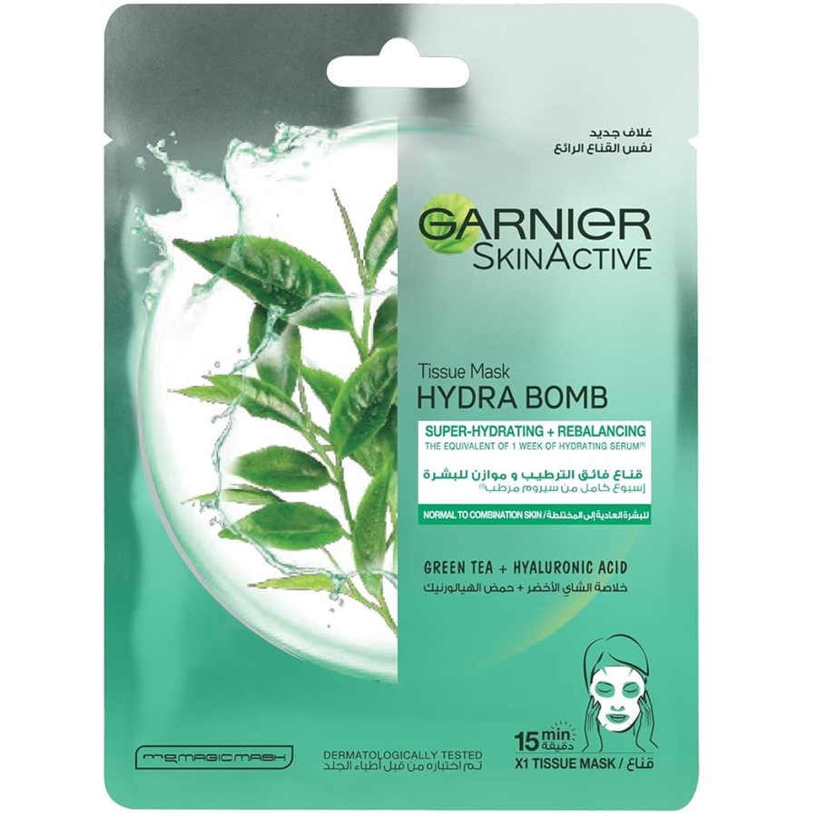 ماسك بالشاي الأخضر من هيدرا بومب